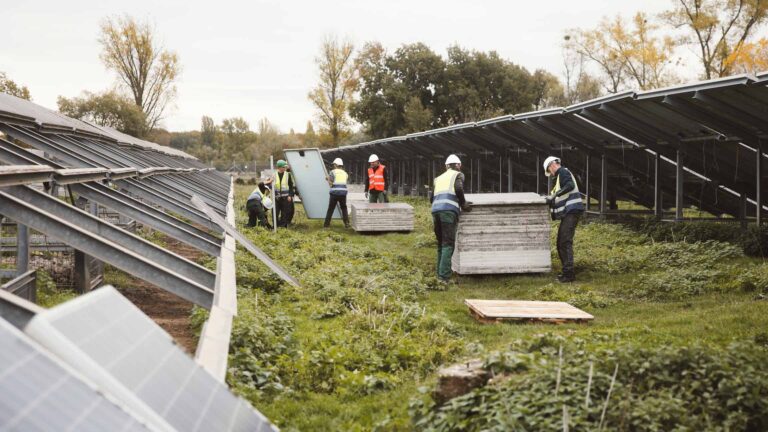 Workers at PVMRC – Pioneers in Solar Module Recycling